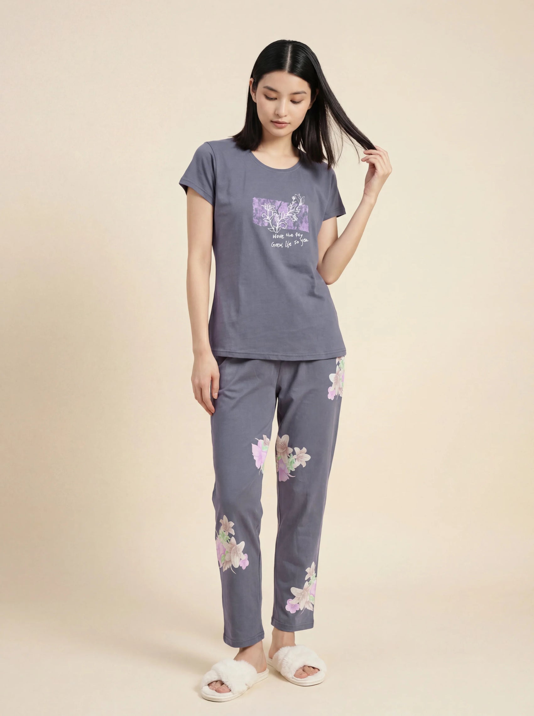 Hazel Bliss - Cotton Lounge Night Suit