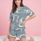 Urban Mosaic - Pure Cotton Night Suit