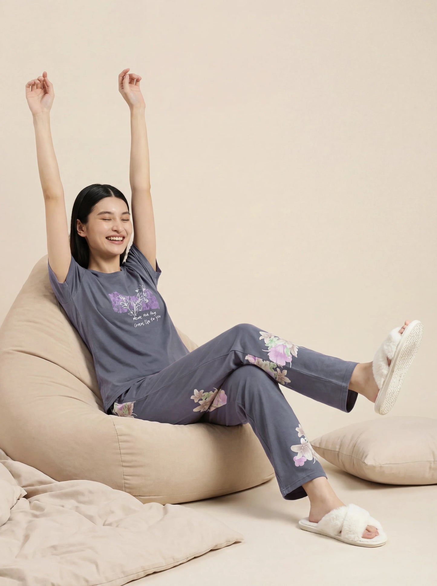 Hazel Bliss - Cotton Lounge Night Suit