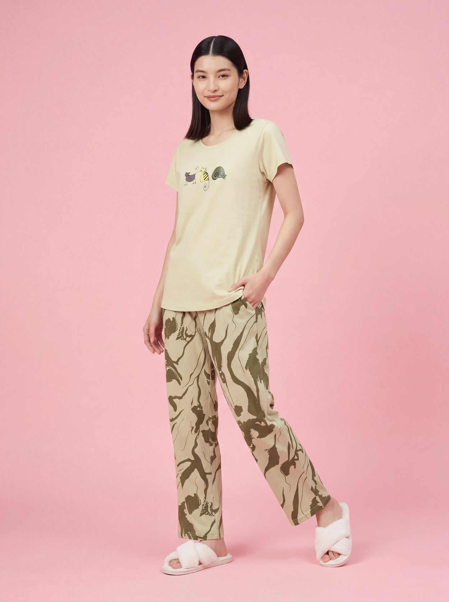 Lazy Animal - Cotton Lounge Night Suit