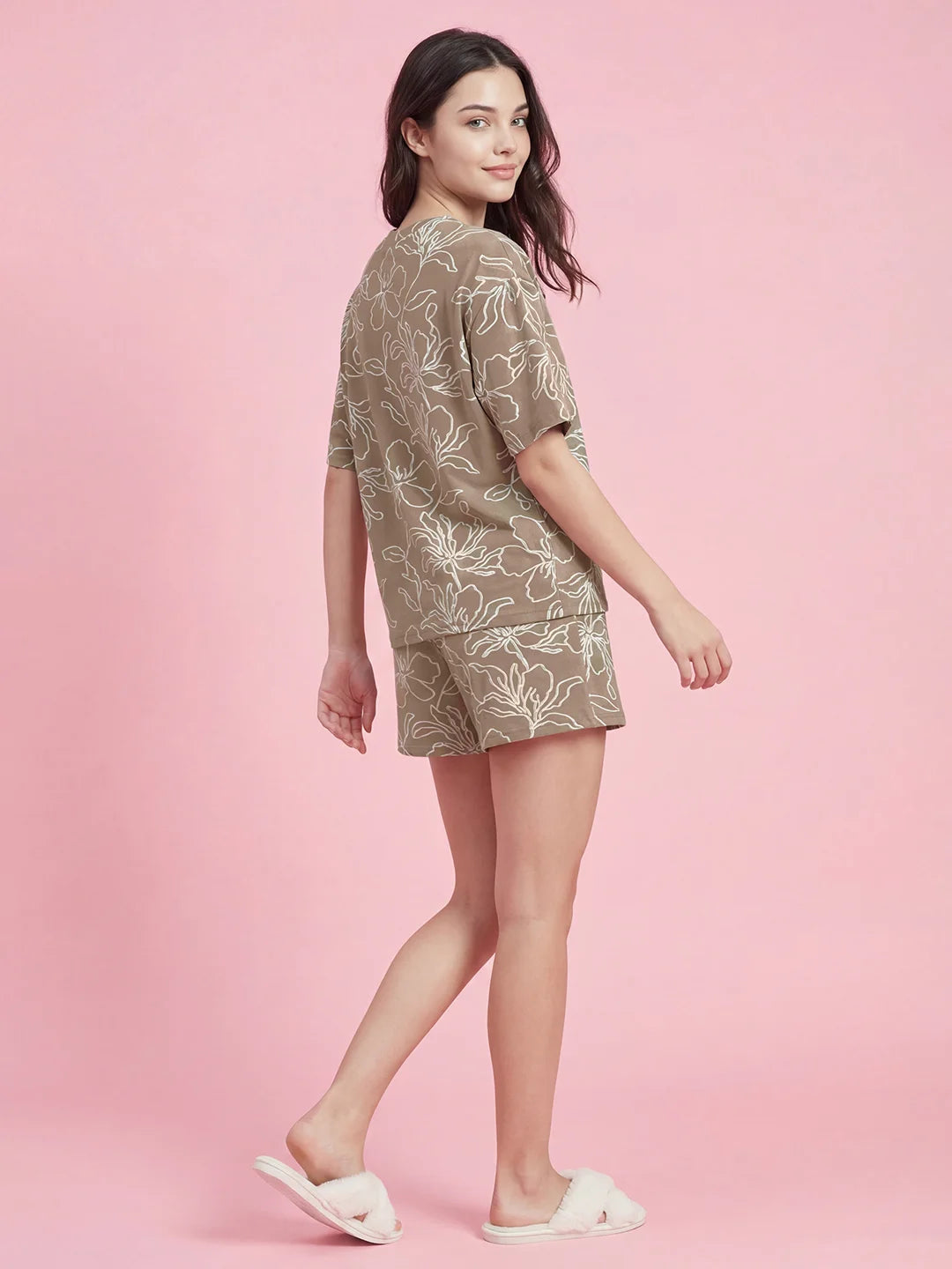 Cocoa Mist - Pure Cotton Night Suit