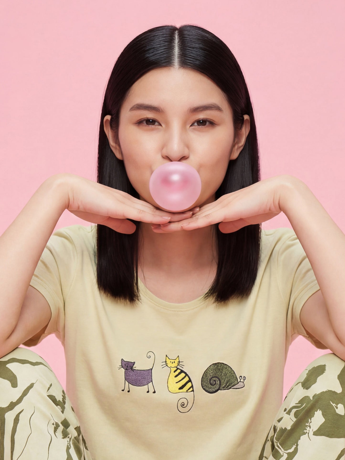 Lazy Animal - Cotton Lounge Night Suit