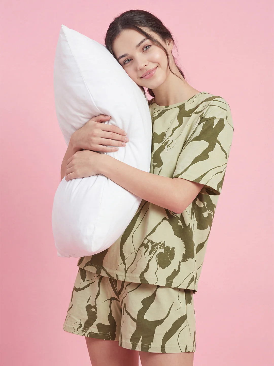 Marble Noir - Pure Cotton Night Suit