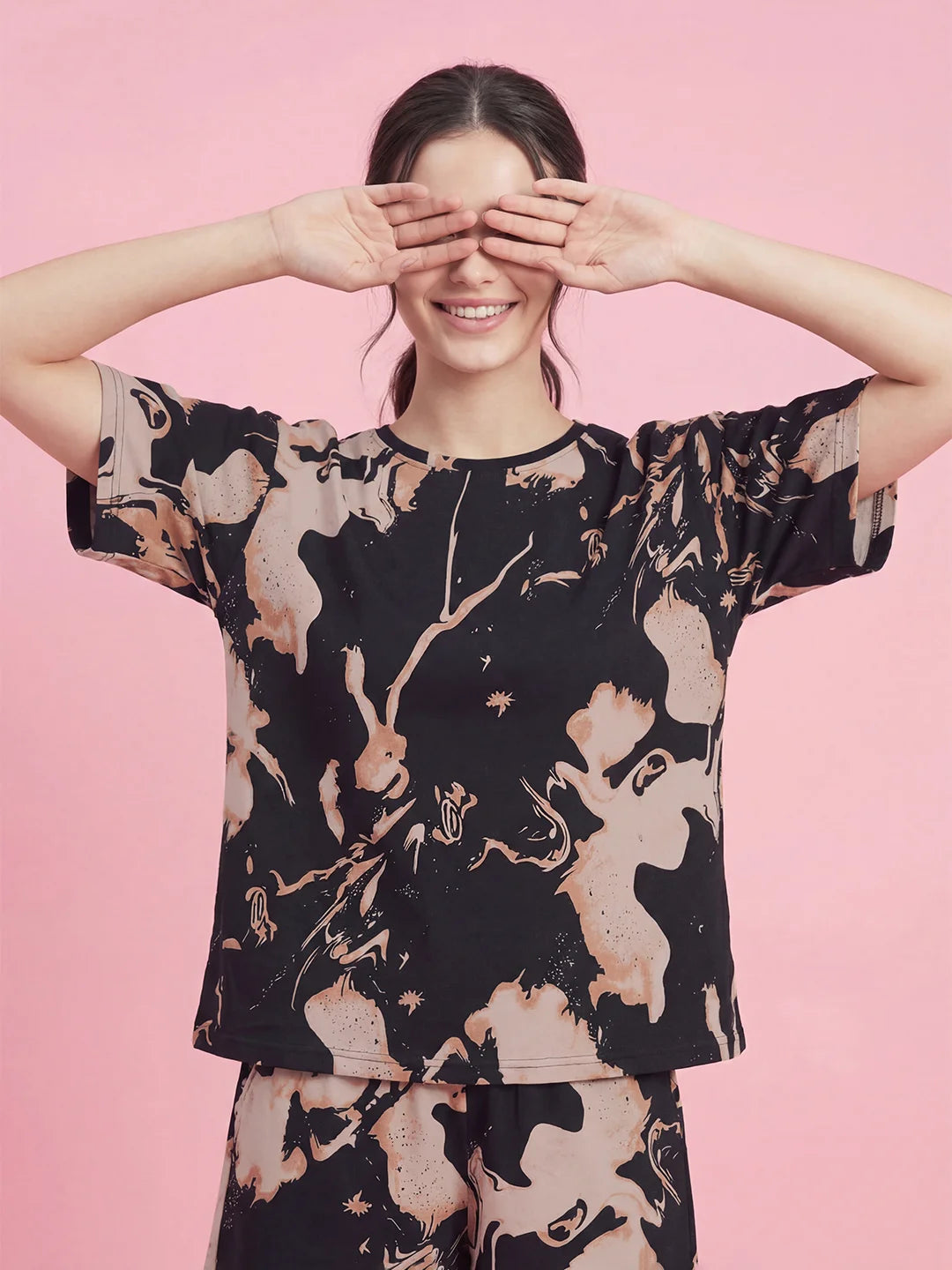 Twilight Marble - Pure Cotton Night Suit