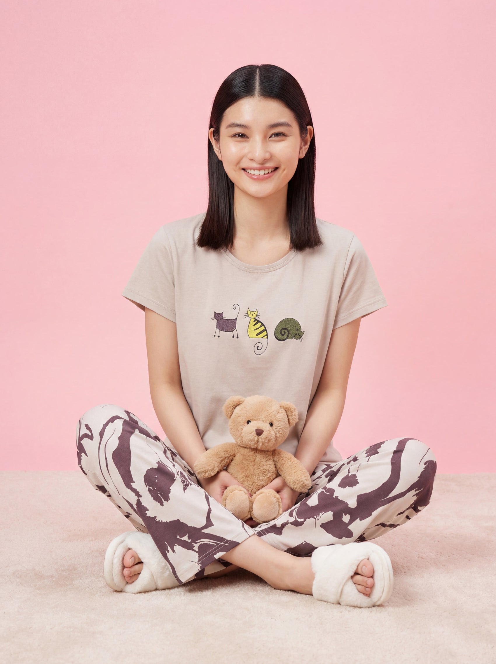 Lazy Animal - Cotton Lounge Night Suit