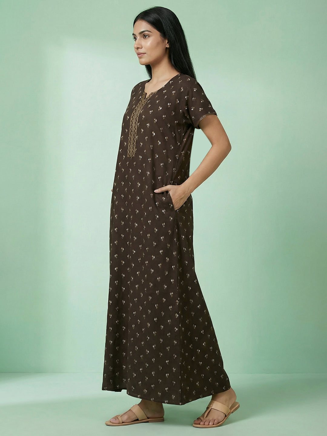 Alpine - Printed Maxi Nightdress