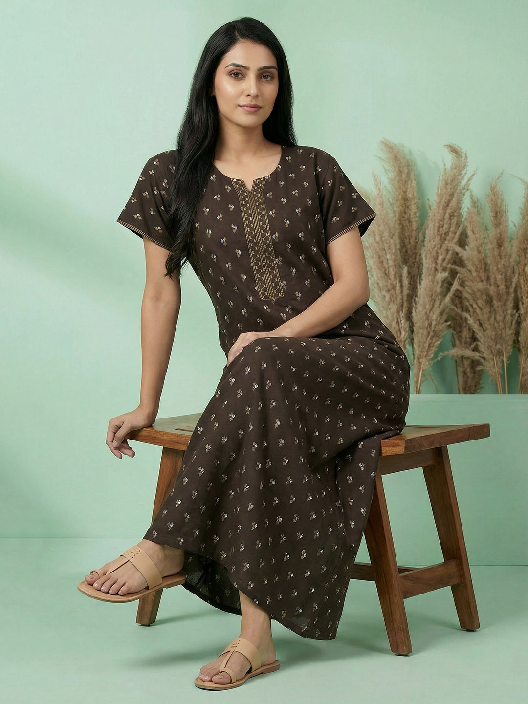 Alpine - Printed Maxi Nightdress