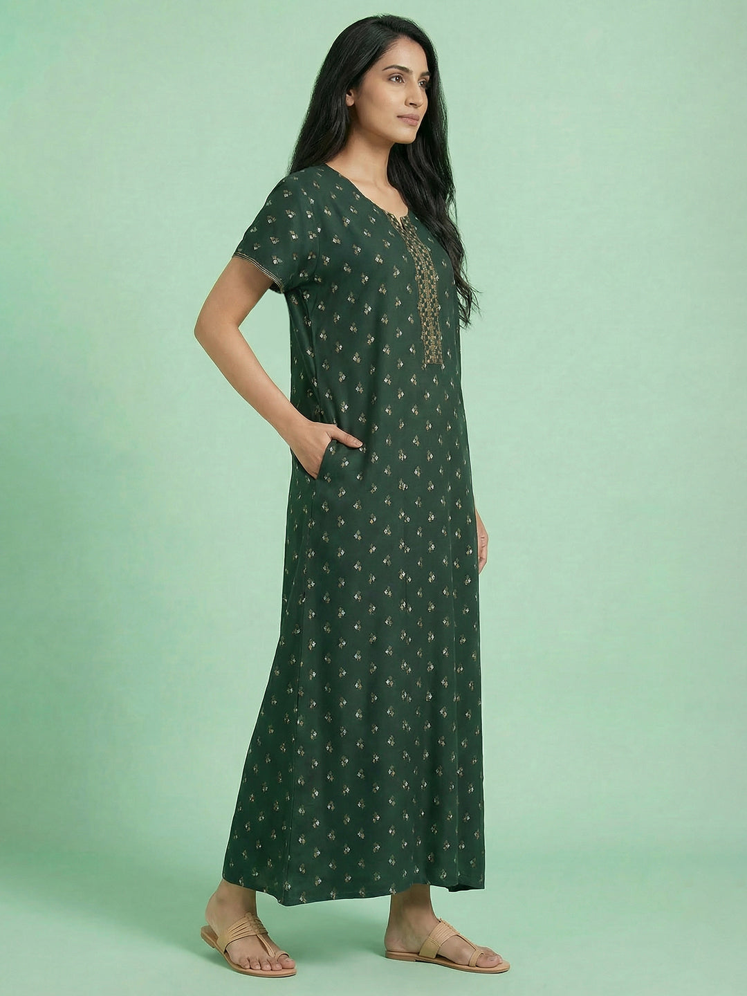 Alpine - Printed Maxi Nightdress