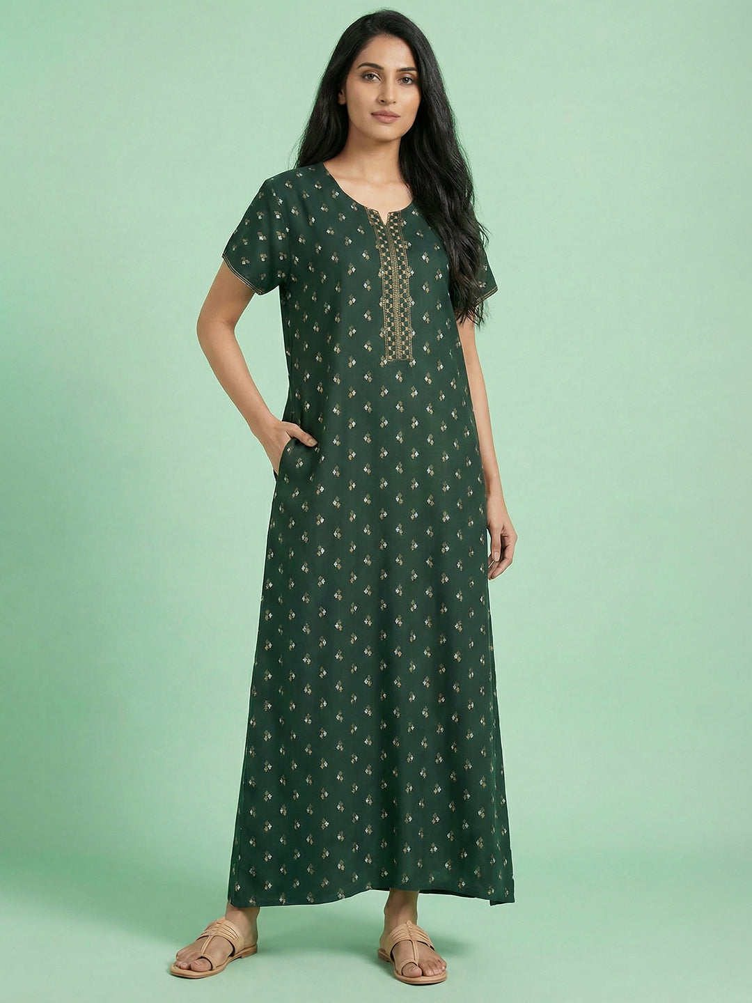Alpine - Printed Maxi Nightdress