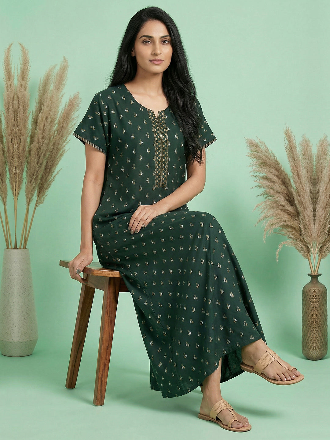 Alpine - Printed Maxi Nightdress