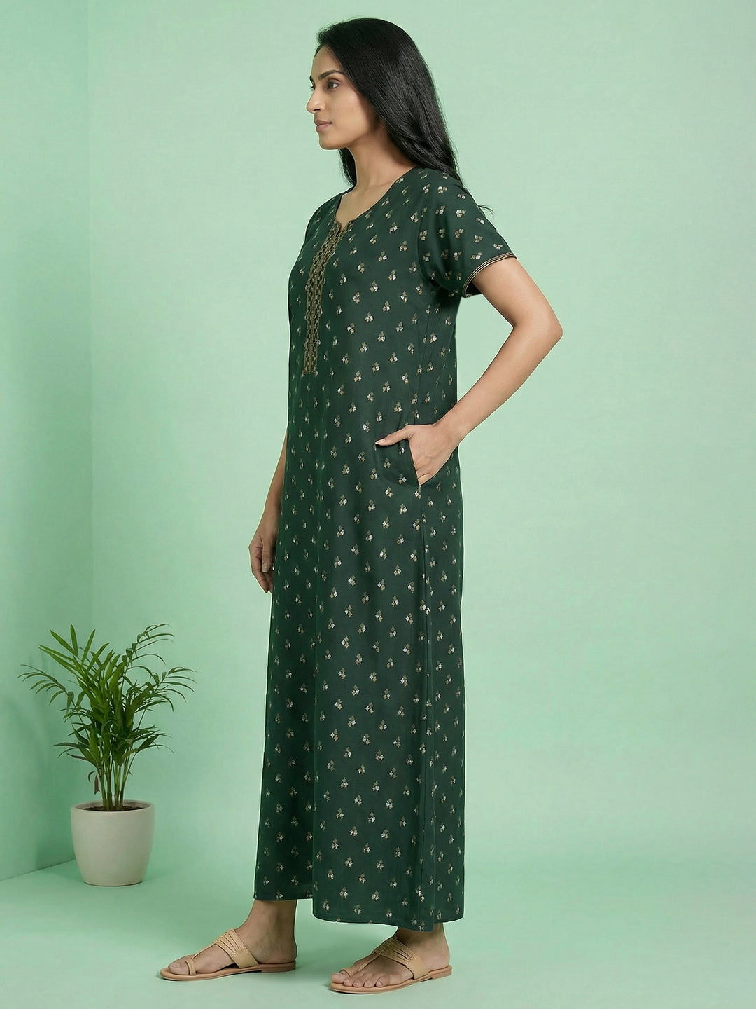Alpine - Printed Maxi Nightdress