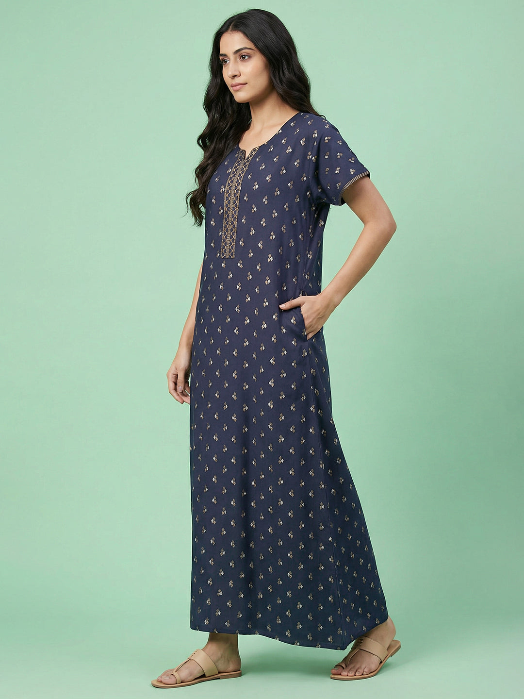 Alpine - Printed Maxi Nightdress
