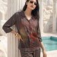 Rouge Frame Satin Night Co-ord Set
