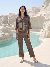 Desert Muse Satin  Co-ord Set
