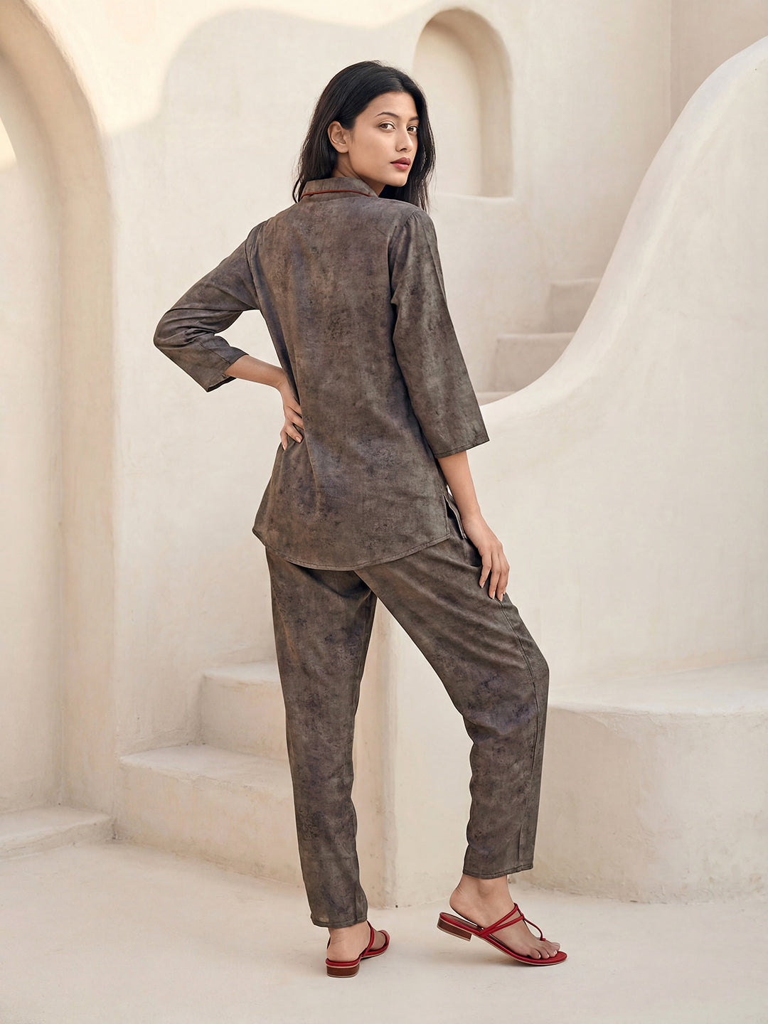 Desert Muse Satin  Co-ord Set