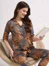 Copper Glow - Silky Lounge Night Suit